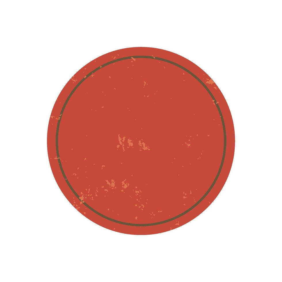 Bold abstract circle icon. Modern shape and symbol of brutalism. Grunge texture in flat style, minimalist design, contemporary element for creative projects. vector