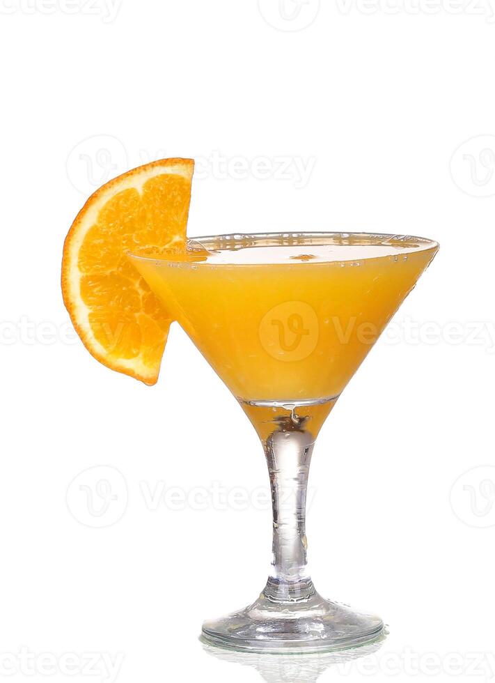 Orange martini with orange slice photo