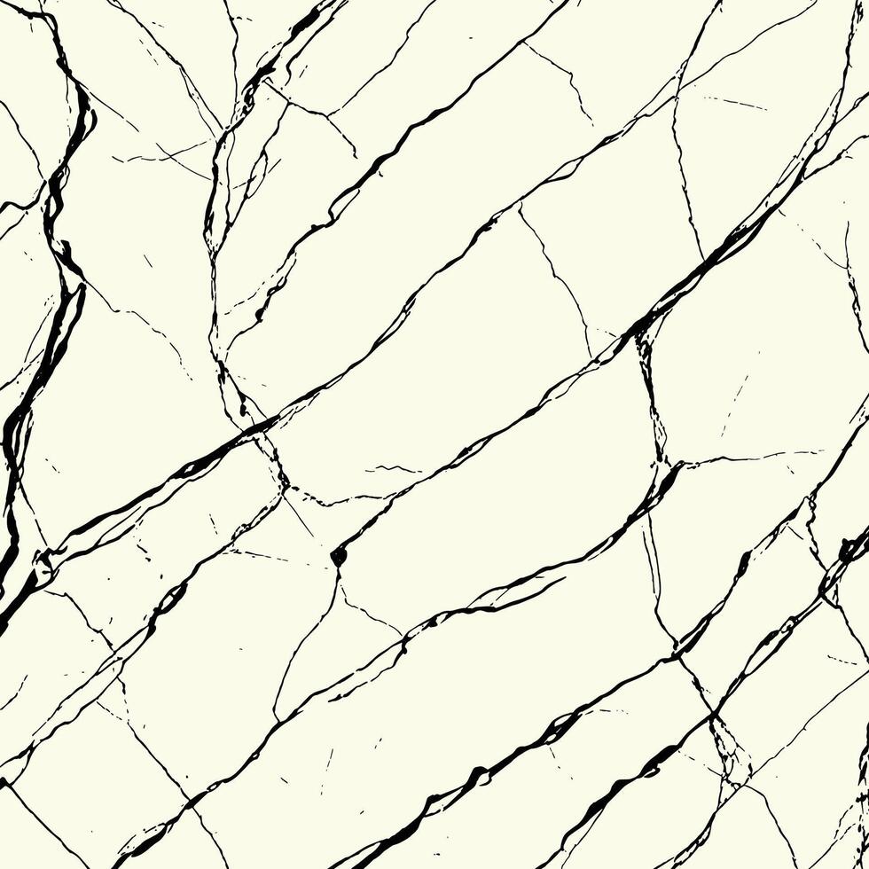 White marble background. Marbling venetian plaster pattern with black cracks. Abstract stone texture. Good for ceramic tiles, wallpapers print vector