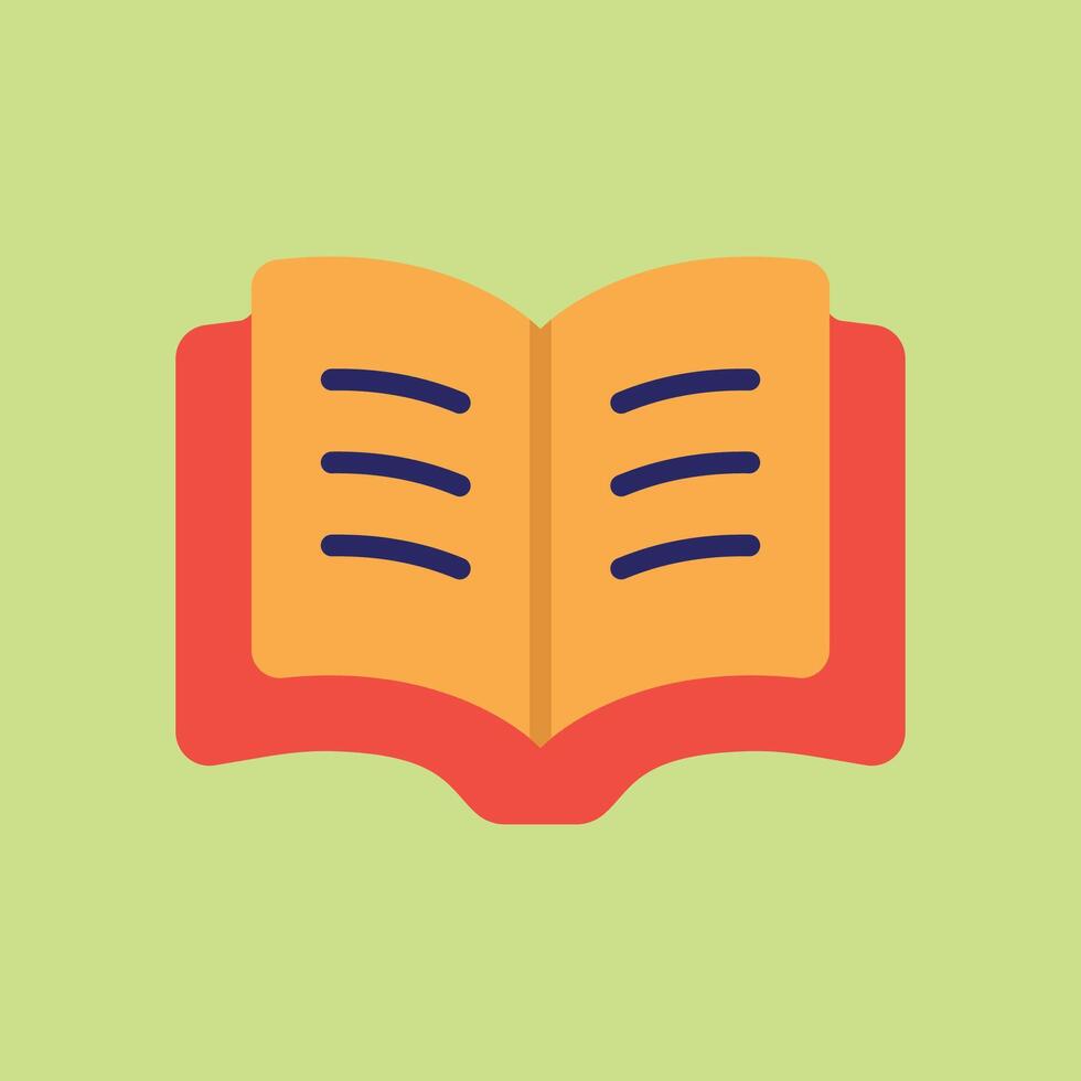 Bold book icon for literature apps learning dashboards and study visuals vector