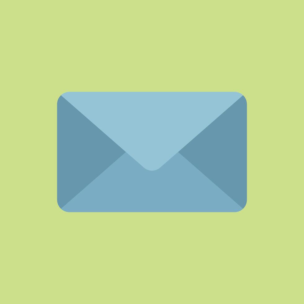 Cartoon envelope icon for school letters fun messages and kids communication vector