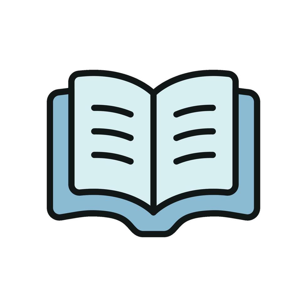 Open book icon perfect for study guides online courses and academic visuals vector