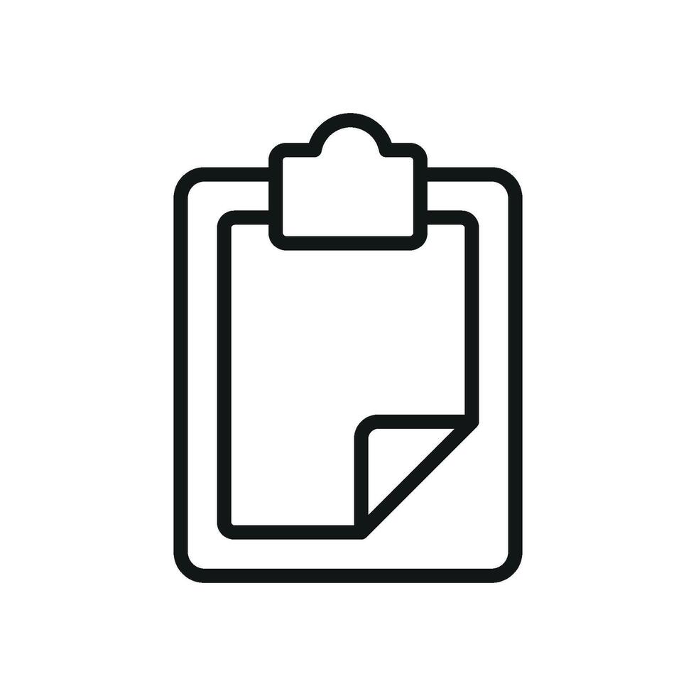 Clipboard icon for school apps student assignments and study planners vector