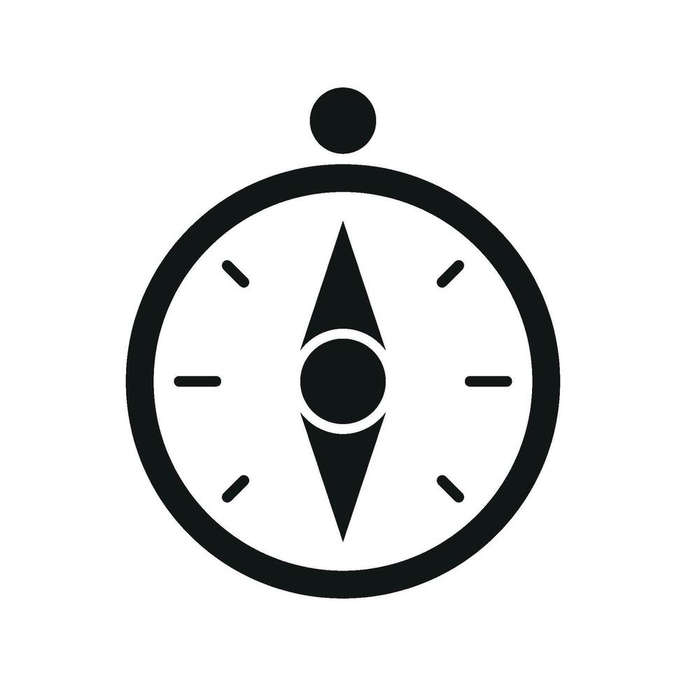 Compass icon for drawing classes art education and geometry tutorials vector