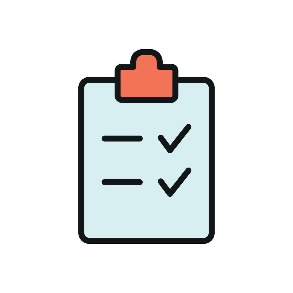 Clipboard icon for health apps patient charts and medical documentation vector