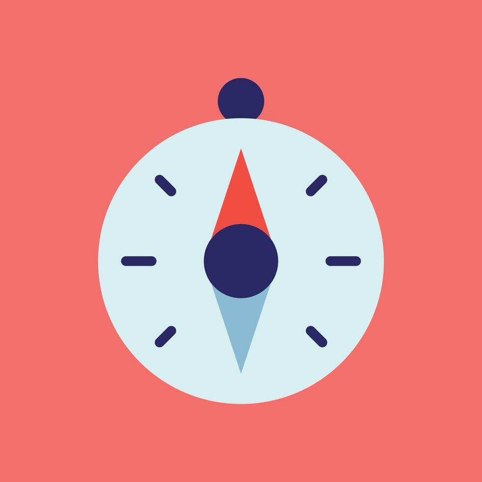 Compass icon for school supplies geometry tools and student drawing visuals vector