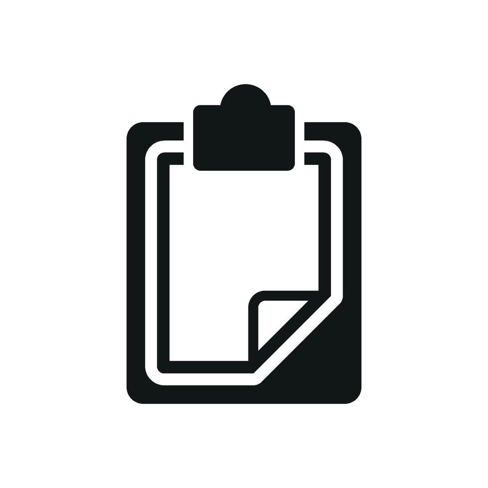 Stationery clipboard icon perfect for productivity layouts and work checklists vector