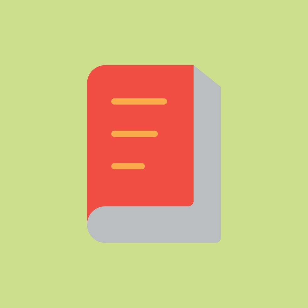 Flat book icon for e learning tools digital libraries and knowledge apps vector