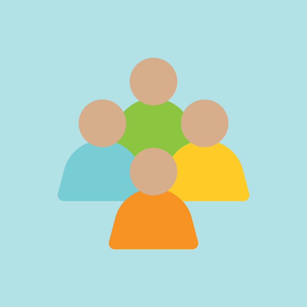Crowd icon for event planning visuals large audience graphics and user groups vector