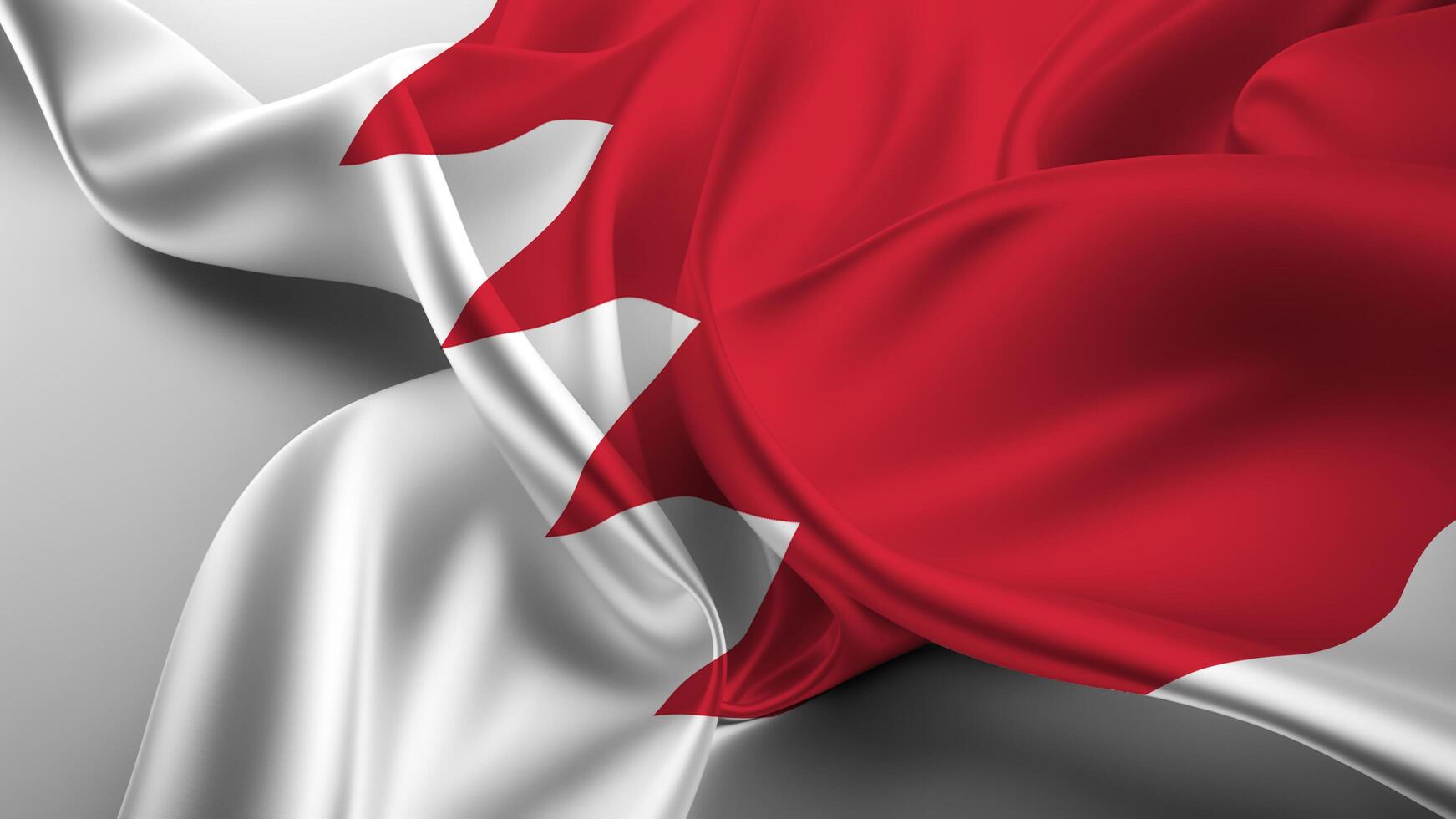 The flag of bahrain is waving in the wind photo