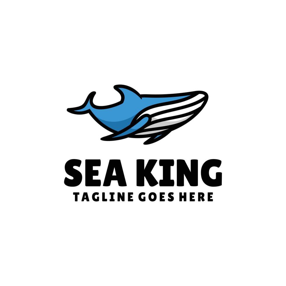 Whale Mascot Logo vector