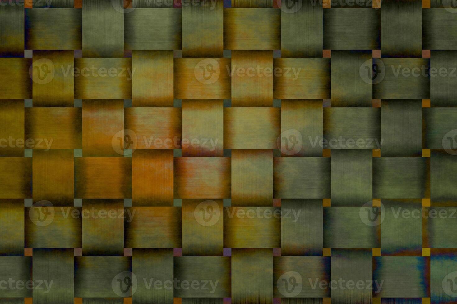Geometric Fusion The Bold Harmony of Green and Red Blocks photo