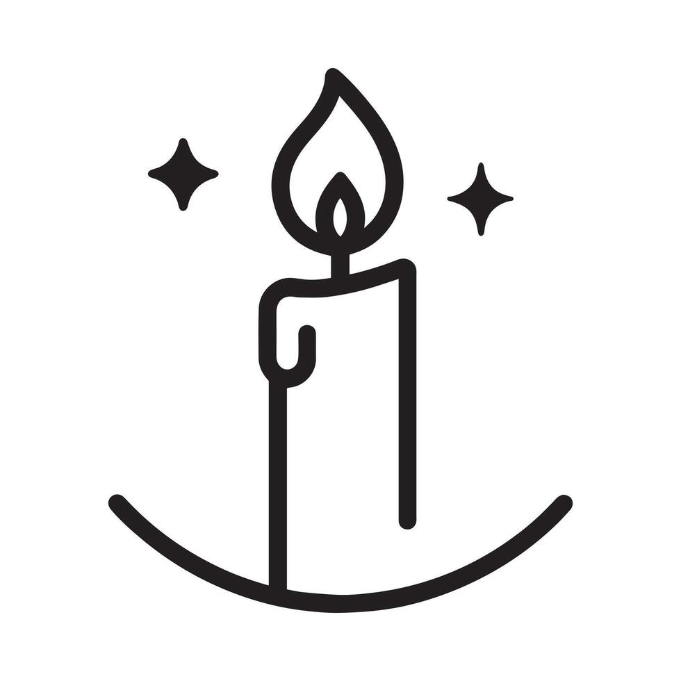Candle Icon simple vector
