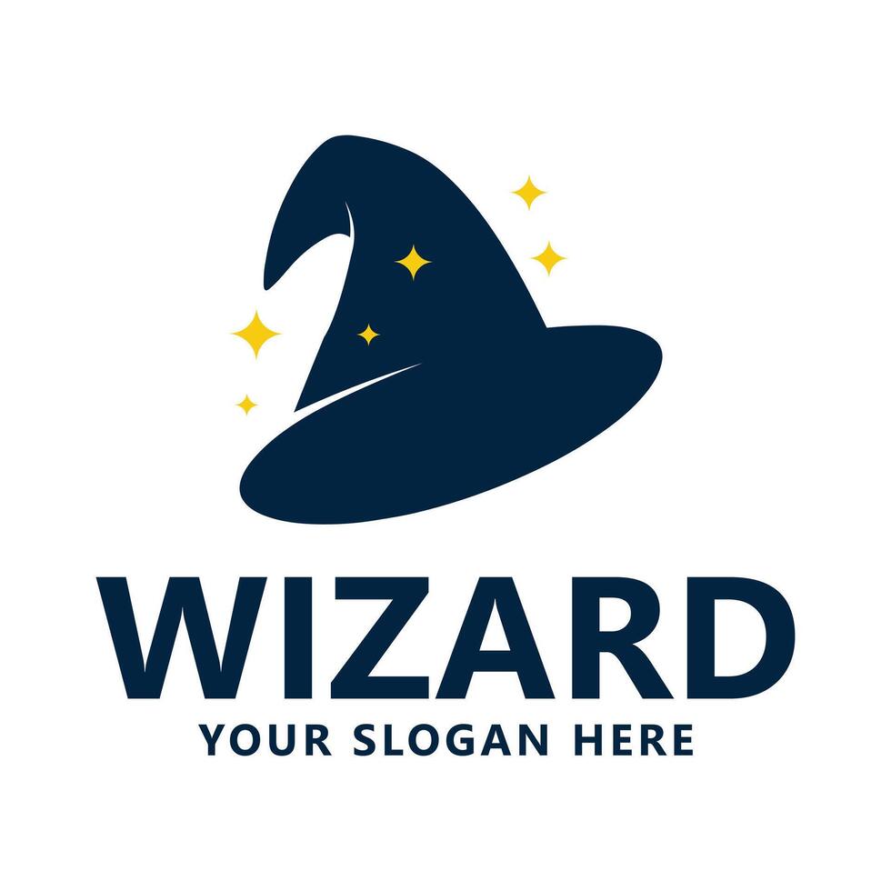Wizard Hat Logo Design for Branding and Marketing vector