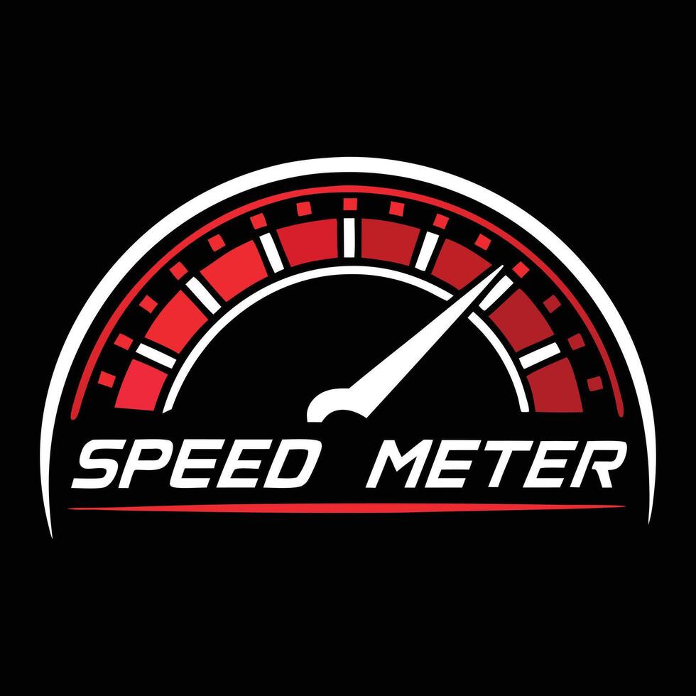 Speed Meter icon High Performance Gauge vector