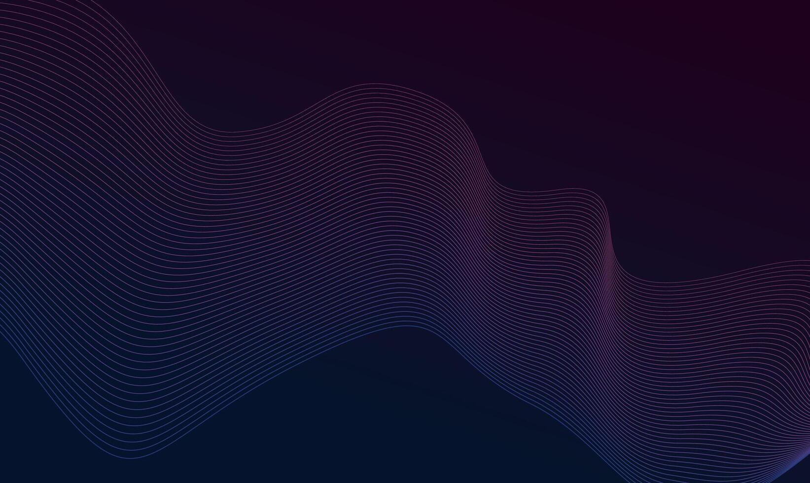 Abstract Gradient Wave Lines Background, Abstract Flowing Line Pattern, vector