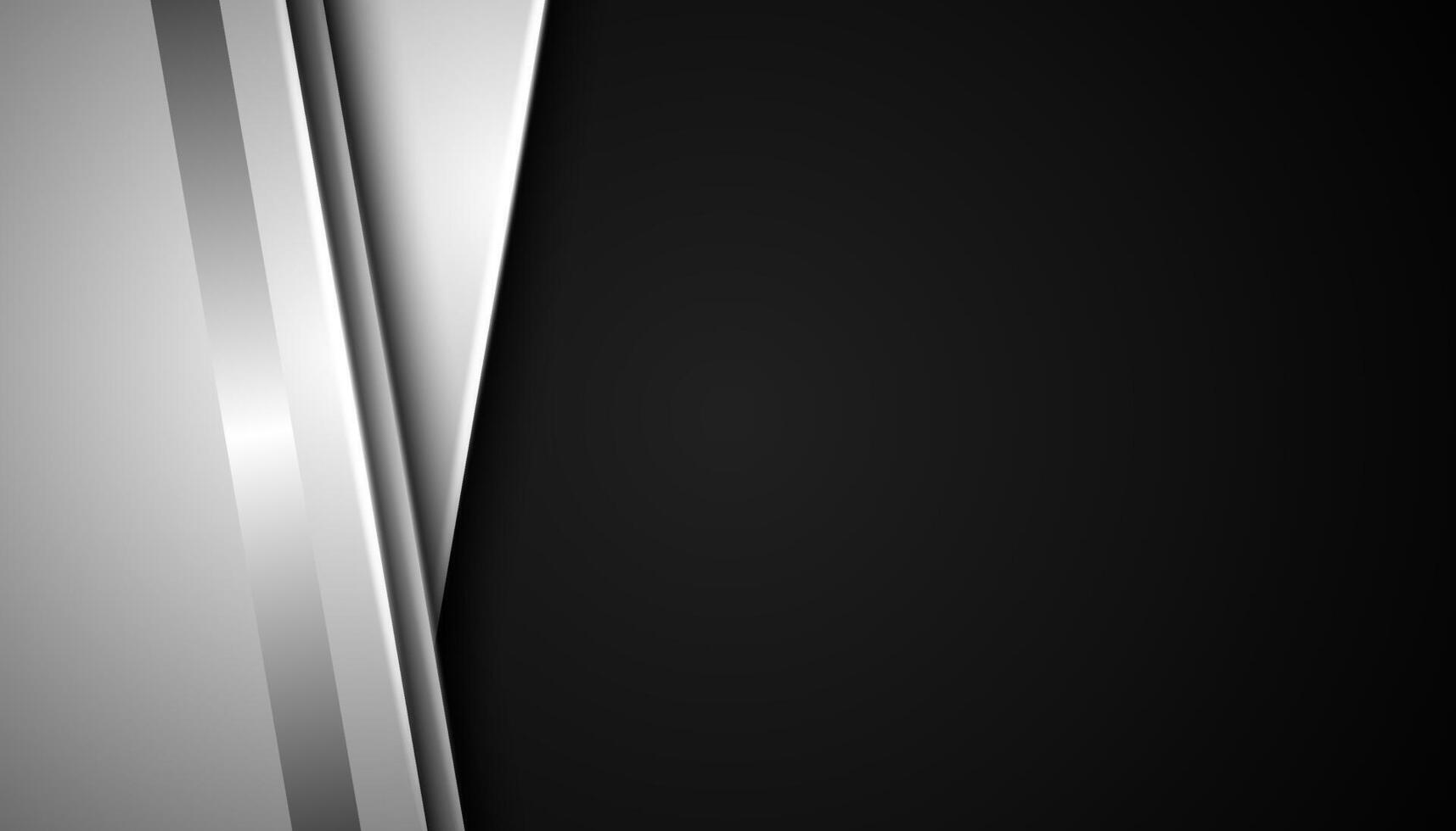 Abstract dark background with lines. Modern overlapping background vector