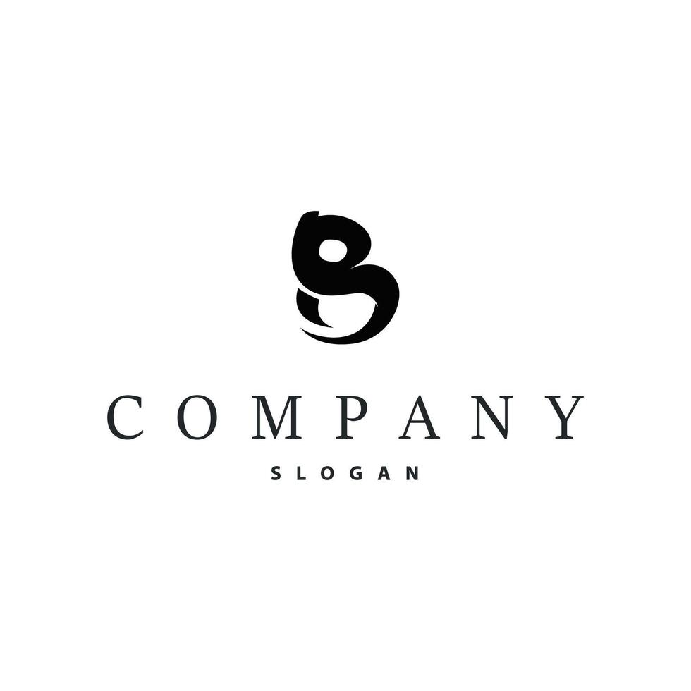 simple design logo letter B design minimalist simple modern initial alphabet as a symbol product brand or business letter template illustration vector
