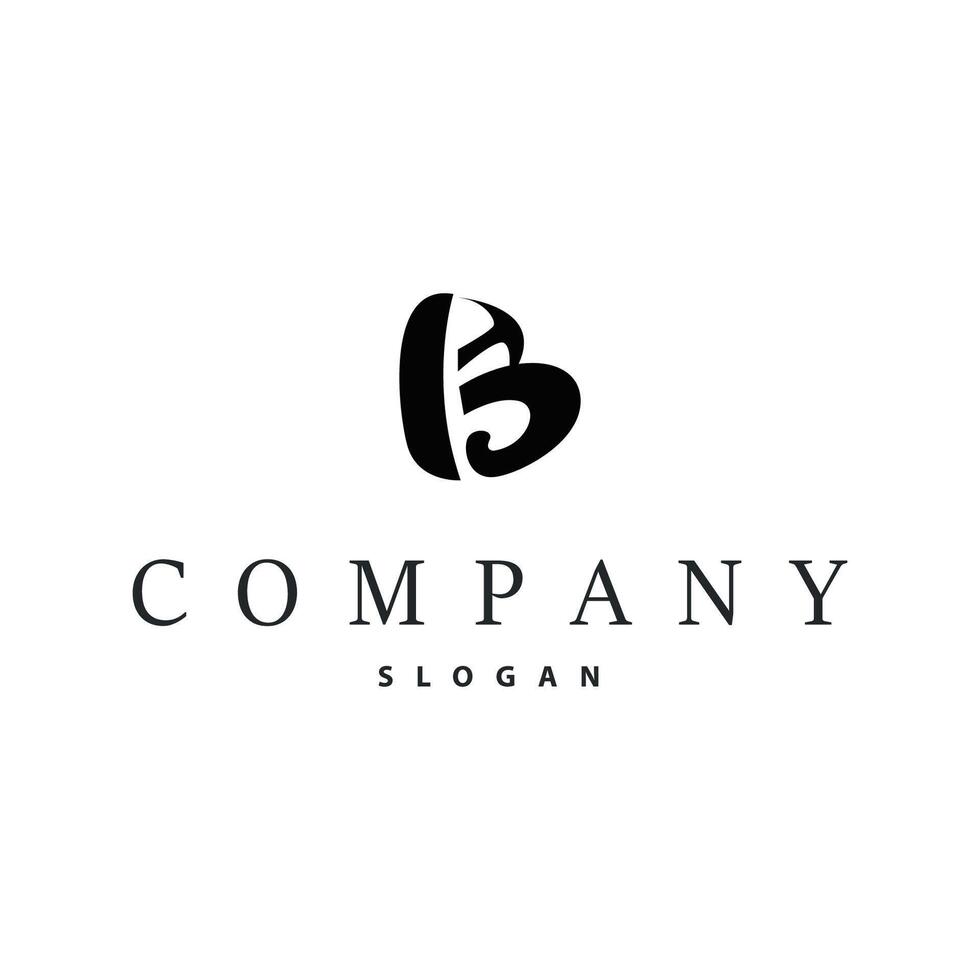 simple design logo letter B design simple modern initial alphabet as a symbol of product brand or business letter template illustration vector