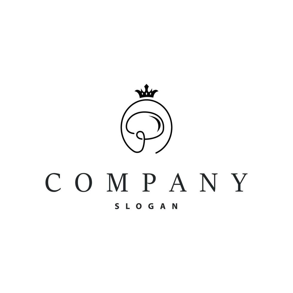 letter p logo modern design initial alphabet symbol of a business product brand illustration of a letter template with a line concept vector