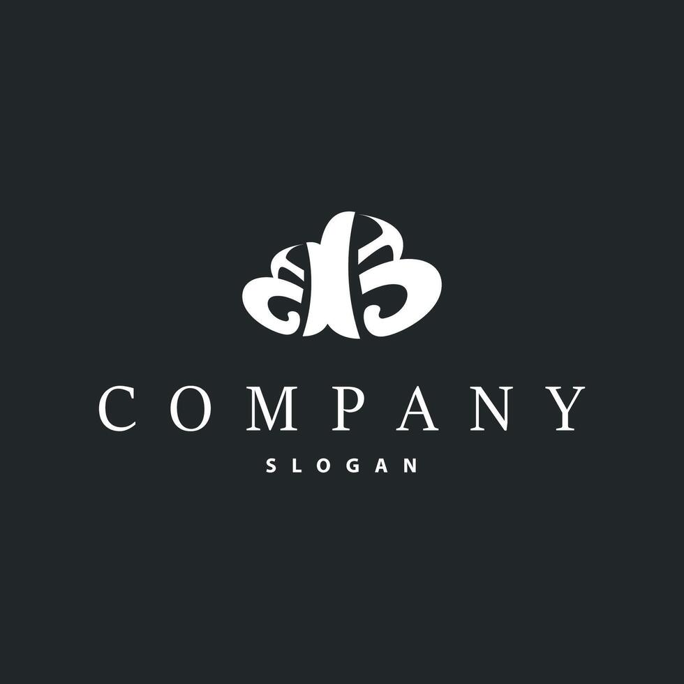 simple design logo letter B design minimalist simple modern initial alphabet as a symbol brand or business letter template illustration vector