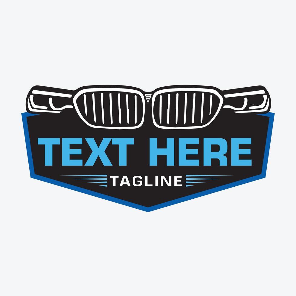 Car Front Grill Logo - Automobile Repairing Logo vector