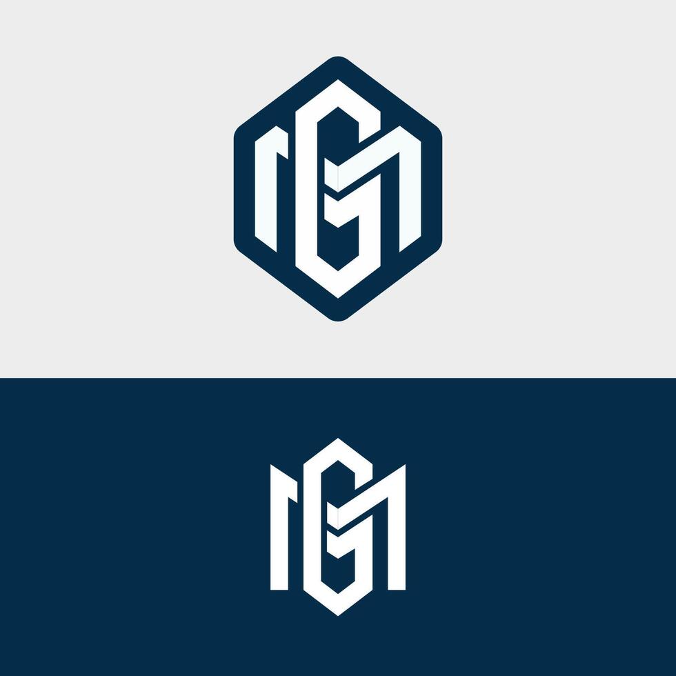 GM and MG Letters Logo Design - Letters initial Logo Design-01 vector