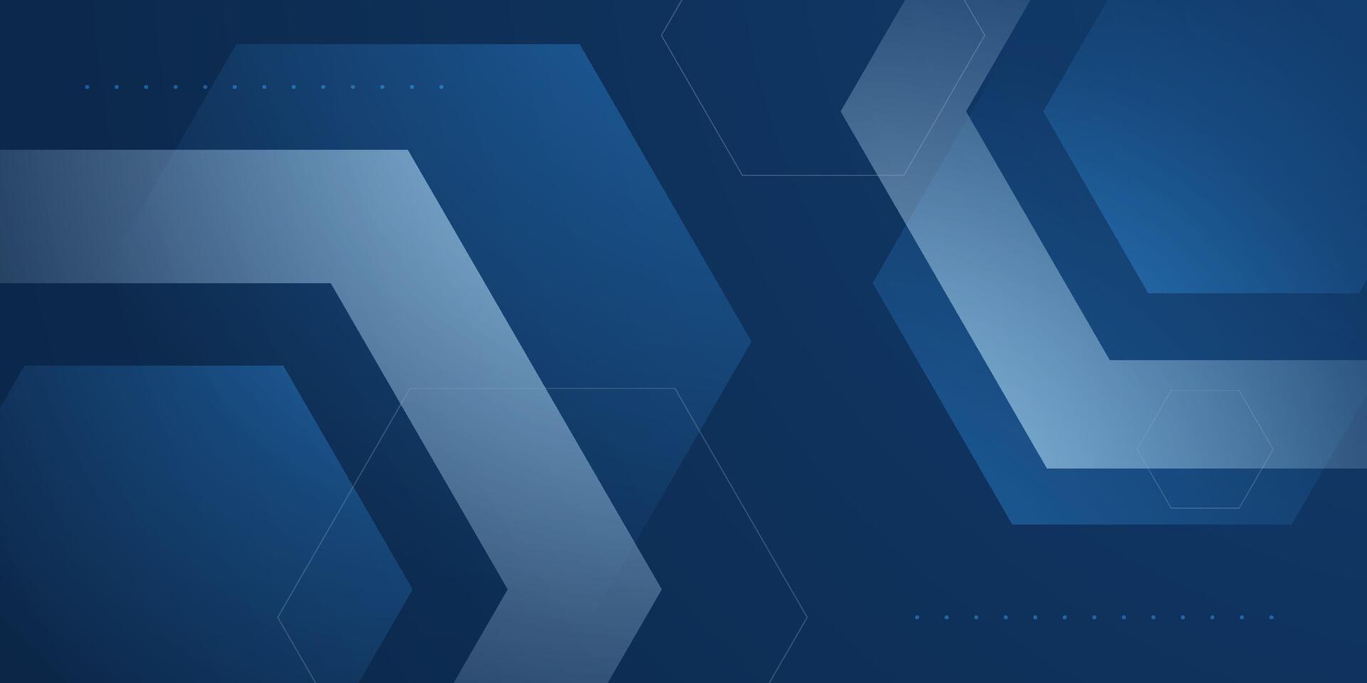 Abstract dark blue geometric hexagonal background. Simple overlap hexagon pattern element design. Cool banner background. vector