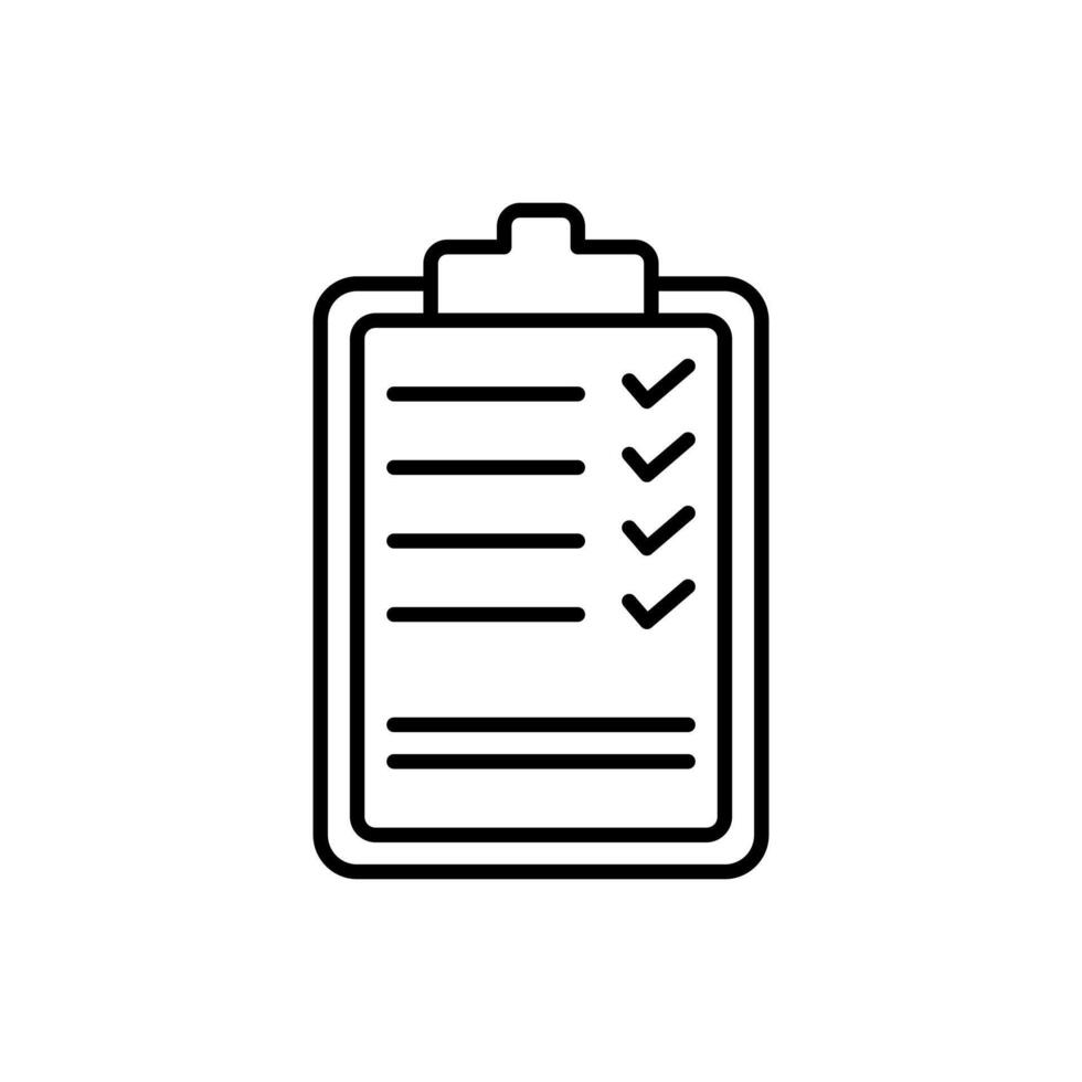 Checklist Clipboard Icon vector