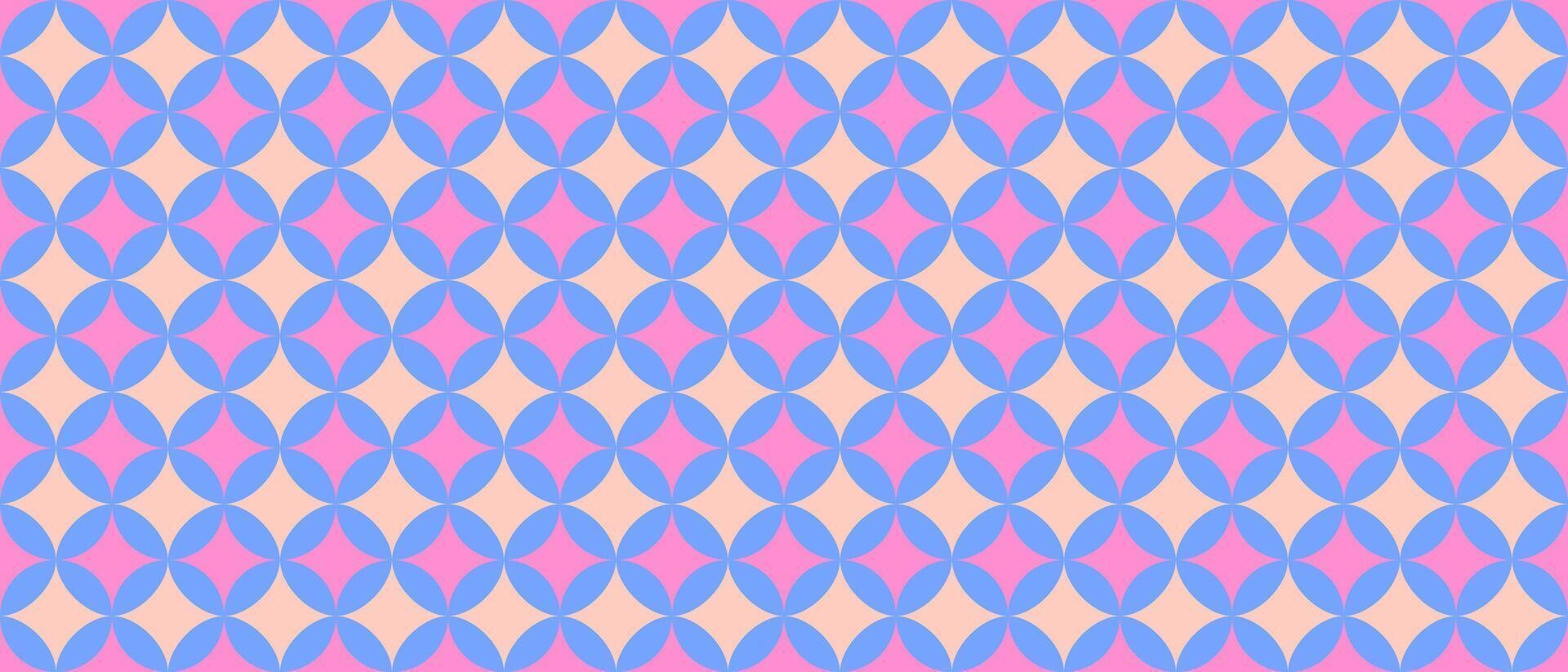 soft pastel pattern with seamless circular geometric design vector