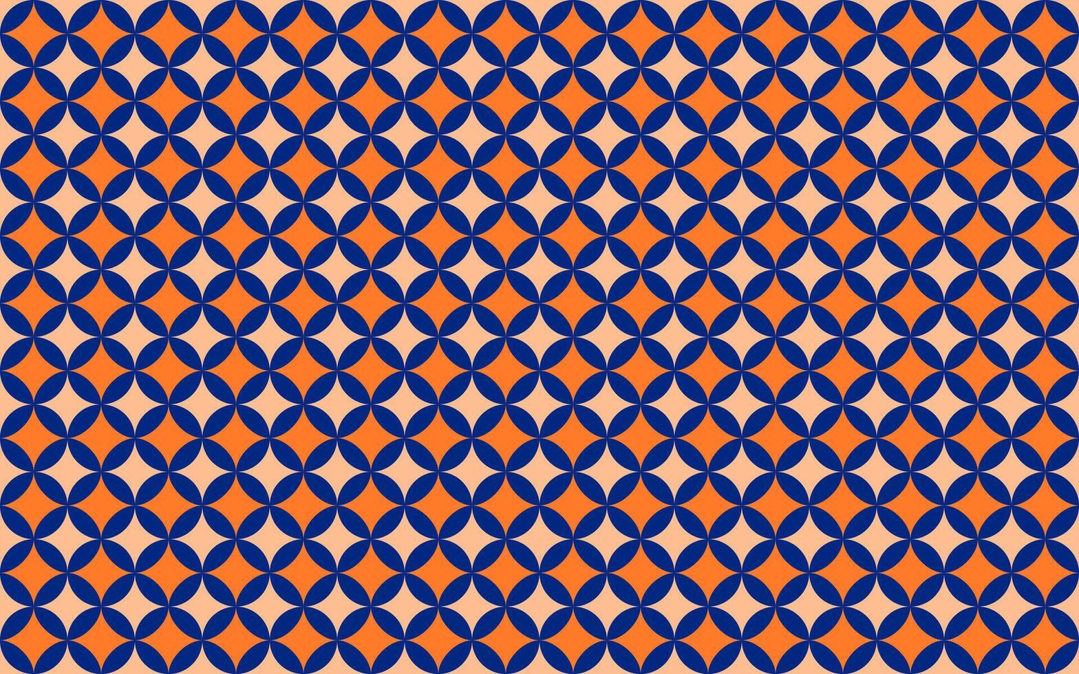 seamless decorative pattern featuring circular geometric shapes in bold color vector