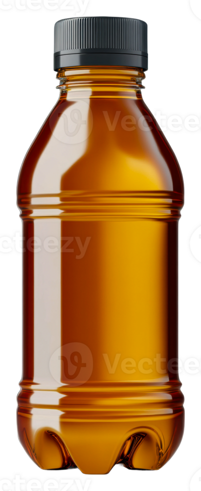 Refreshing drink bottle product clear view beverage isolated on transparent background png