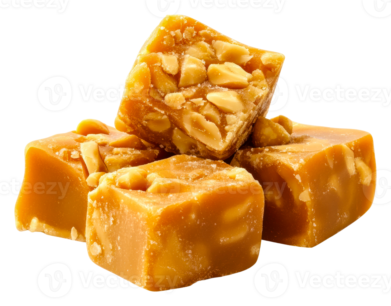 Delicious peanut butter fudge treats kitchen food bright isolated on transparent background png
