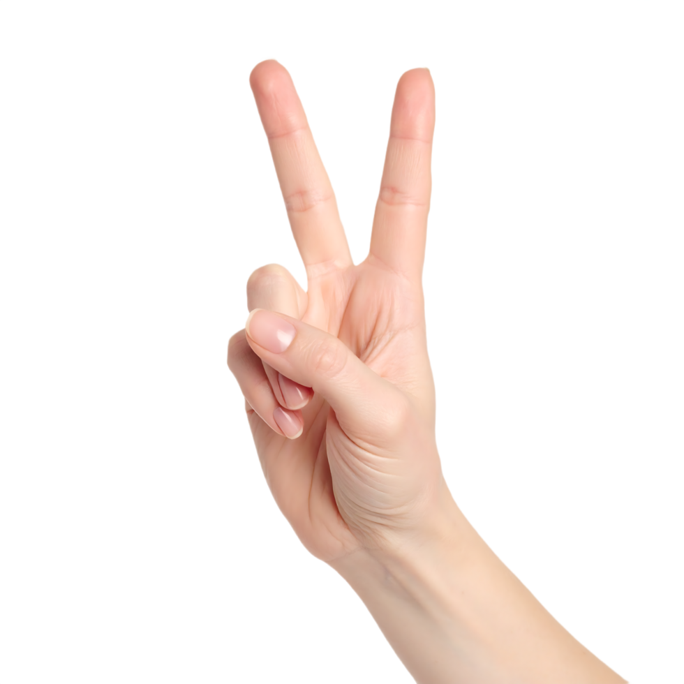 Hand Showing Victory Sign png
