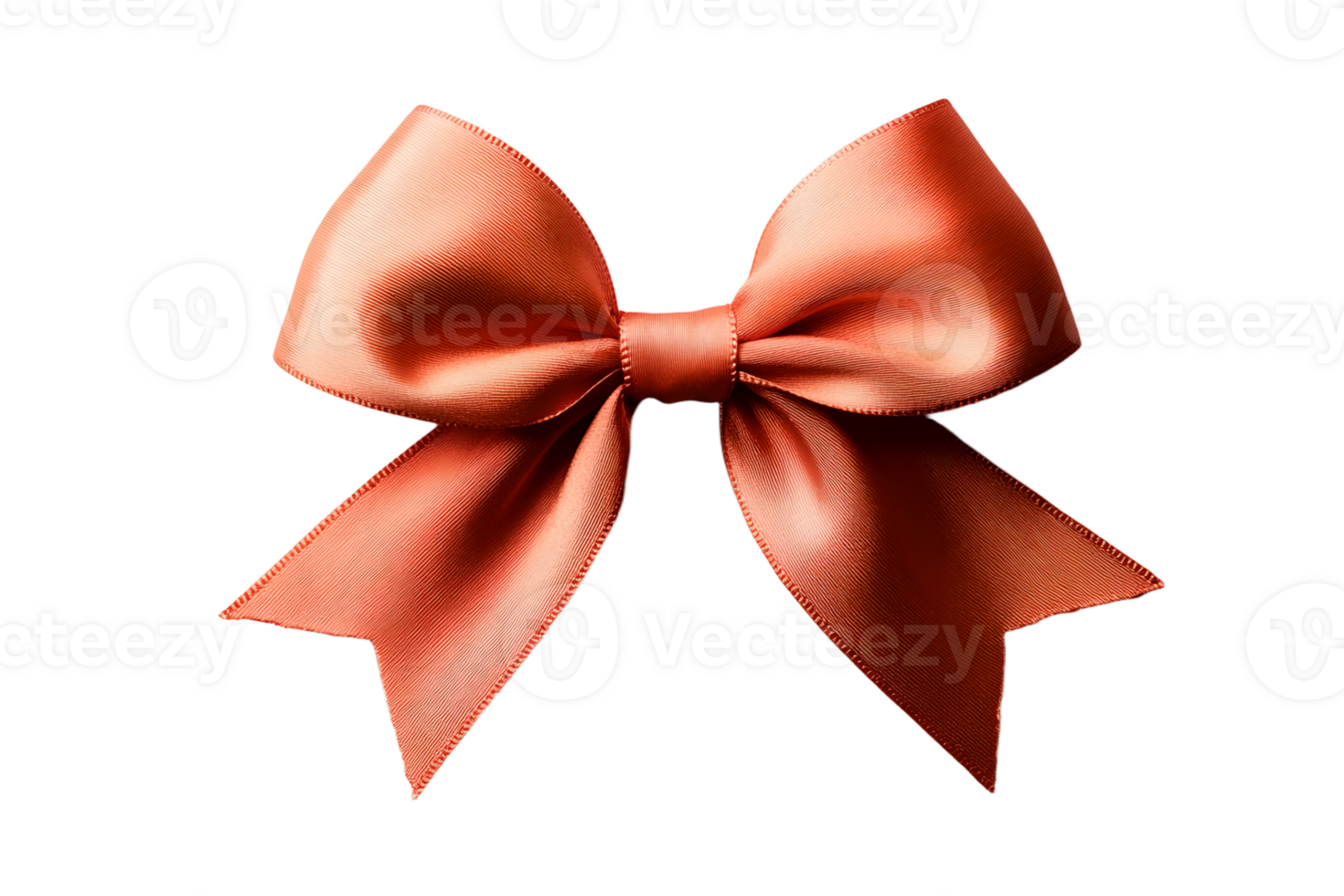 the image shows a bow on a solid surface. the bow is made from shiny fabric, giving it a smooth appearance. its color is a blend of brown and orange png