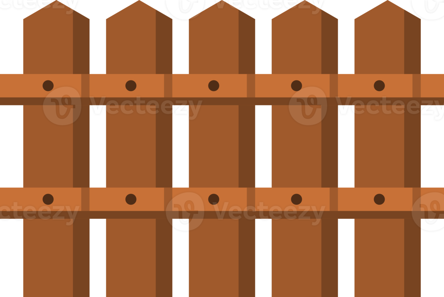 Brown wooden board fence home png