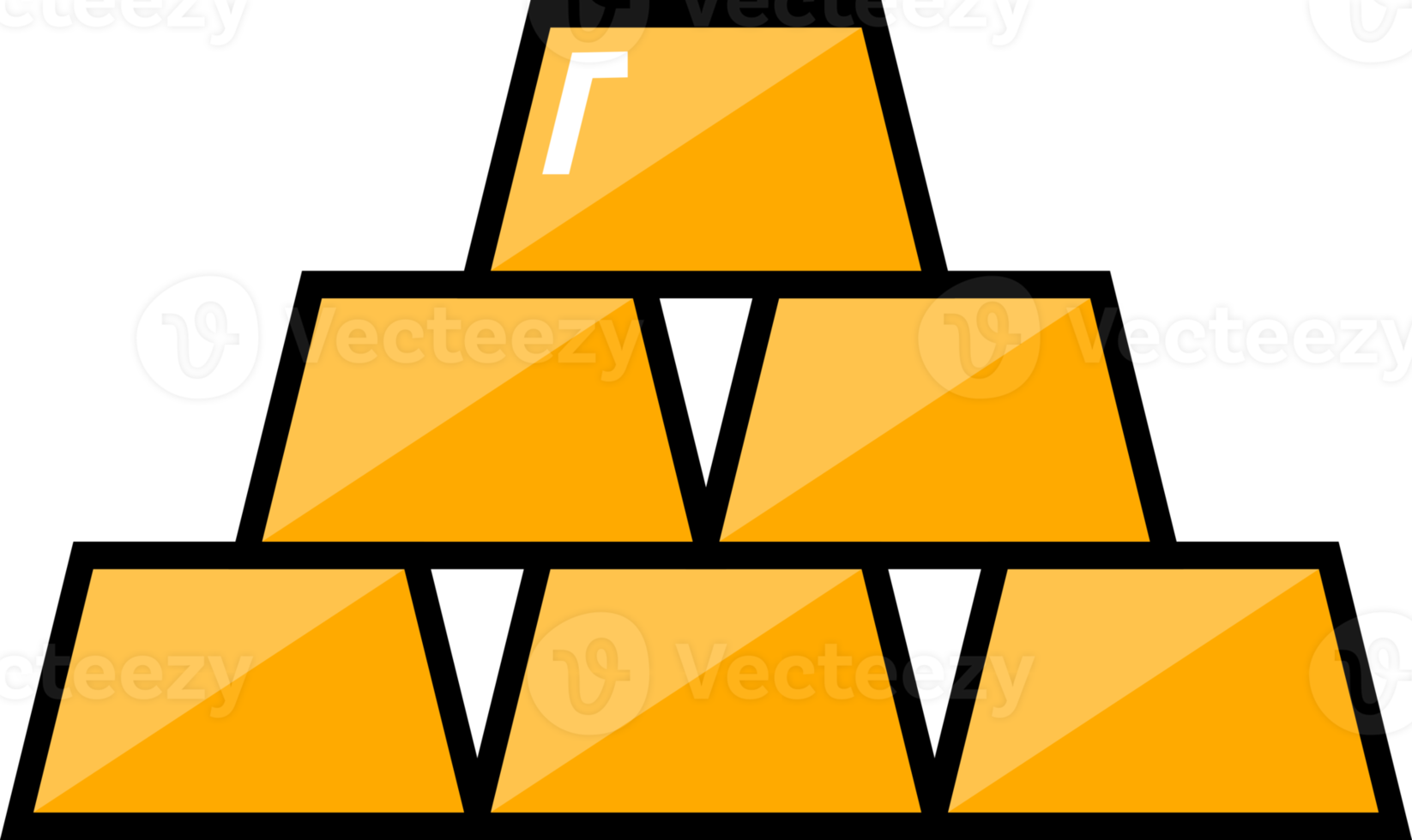 Stack gold bar png