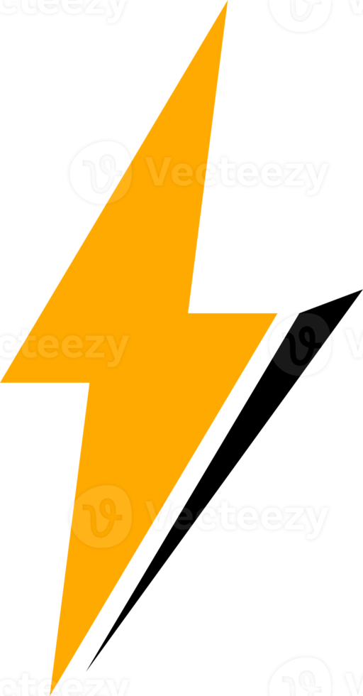 amarelo trovão elétrico parafuso png