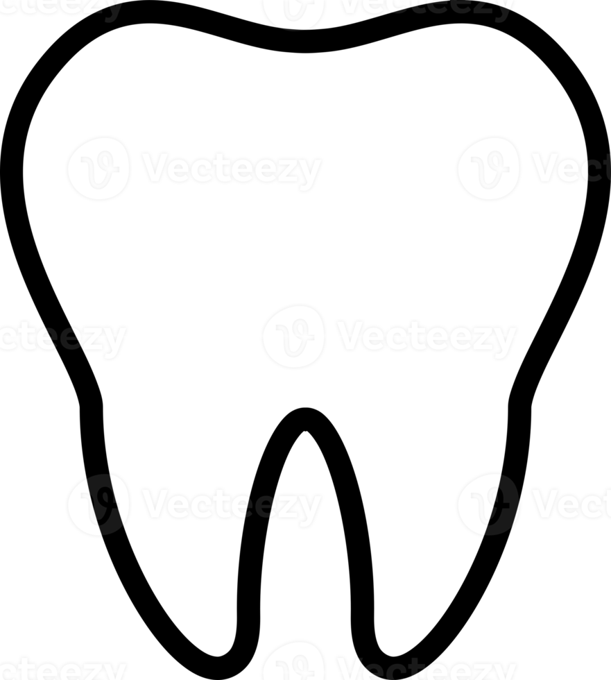 White tooth dental icon png