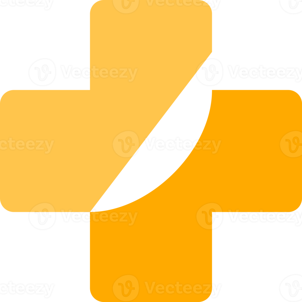 Yellow icon cross medical png