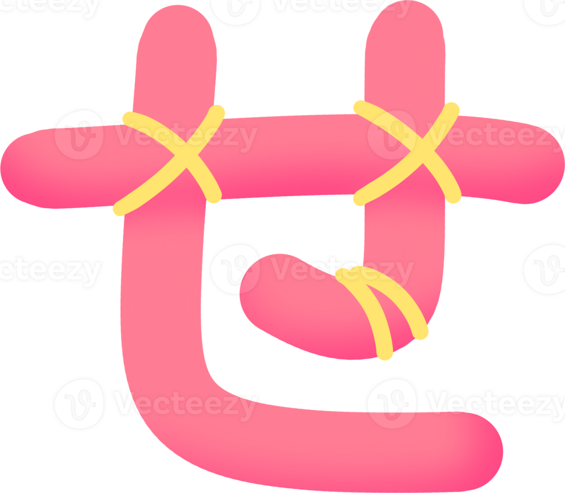 Gloss Pink Kana Practice png