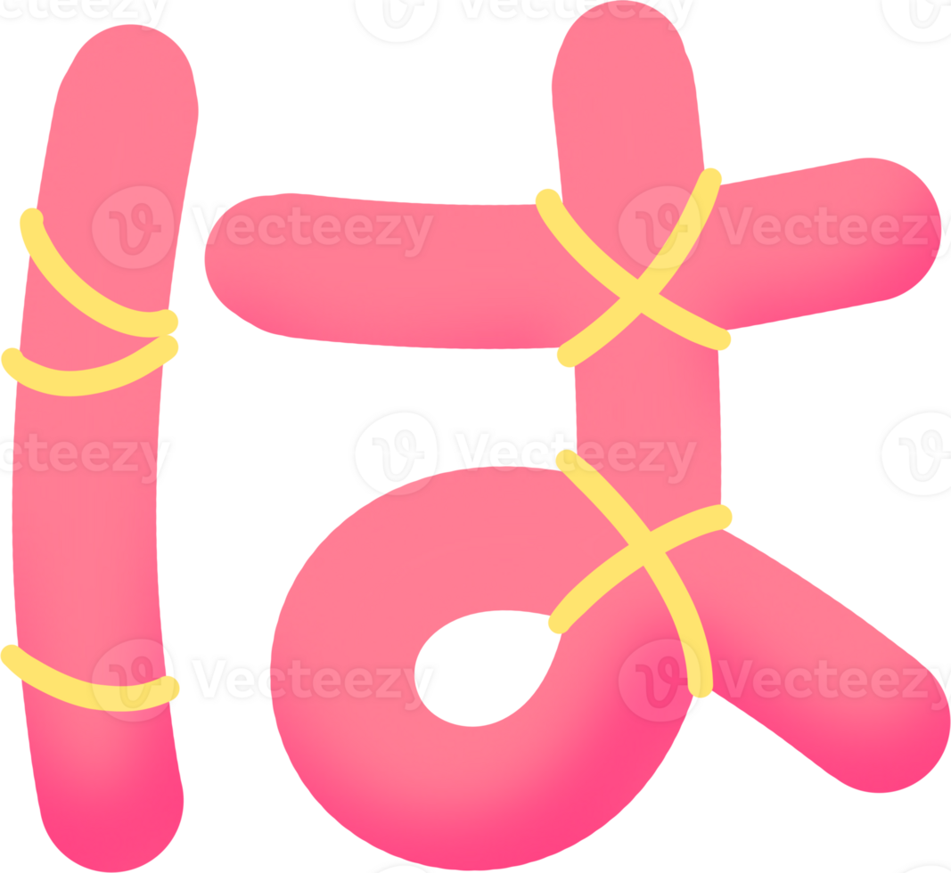 Glossy Pink Kana Collection png