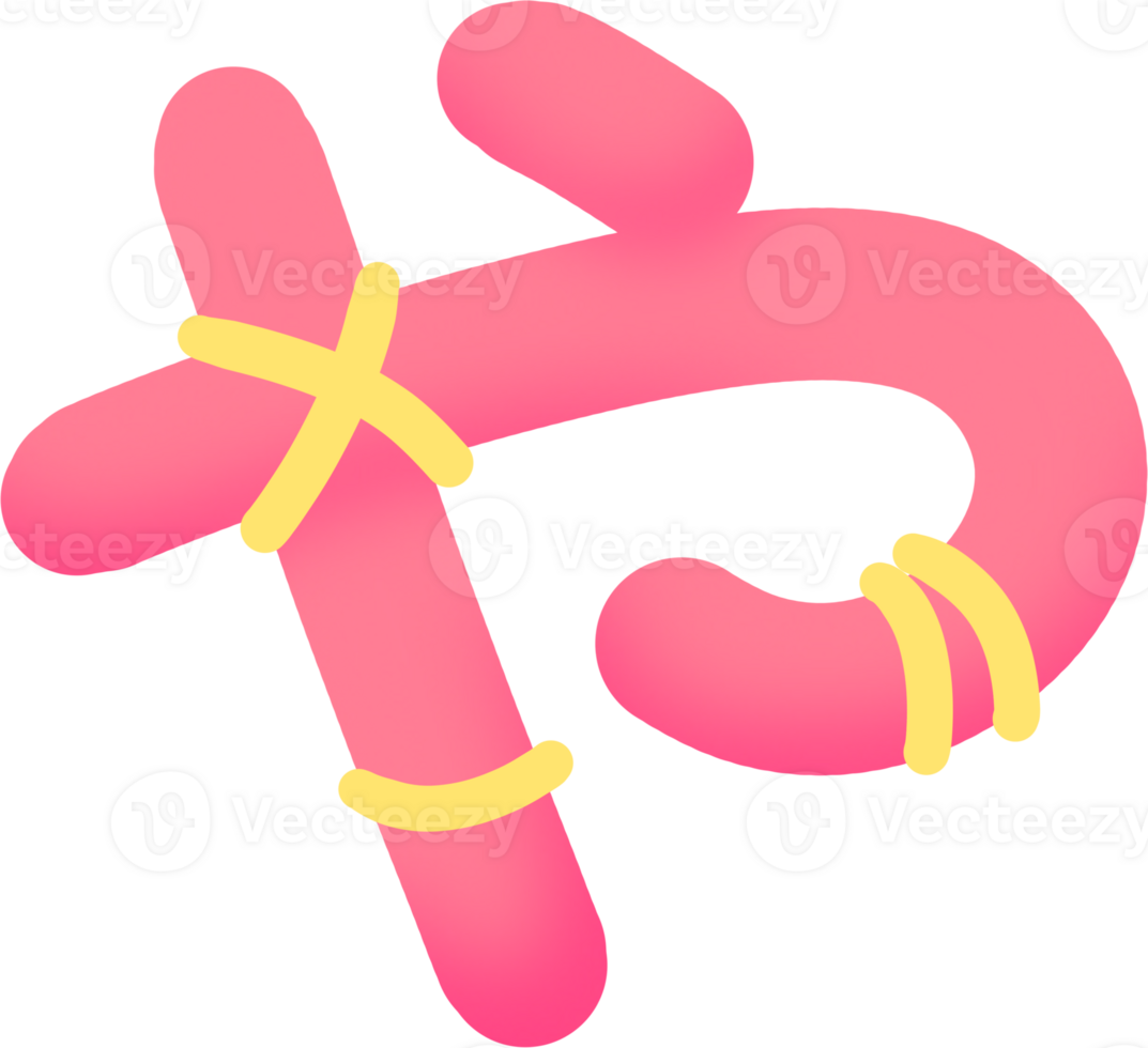 Kawaii Pink Kana Letters png