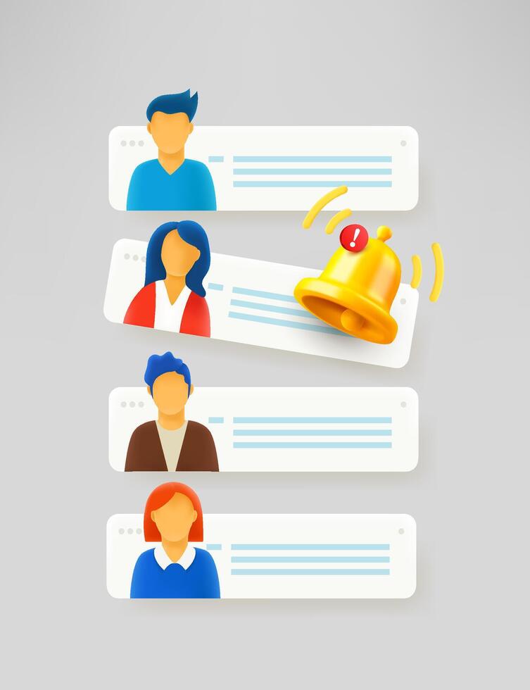 Internet communication concept. 3d illustration vector