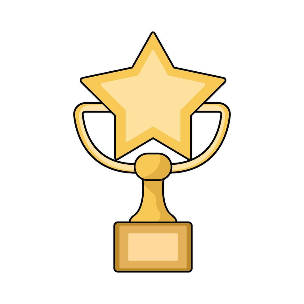 illustration of Star Trophy vector