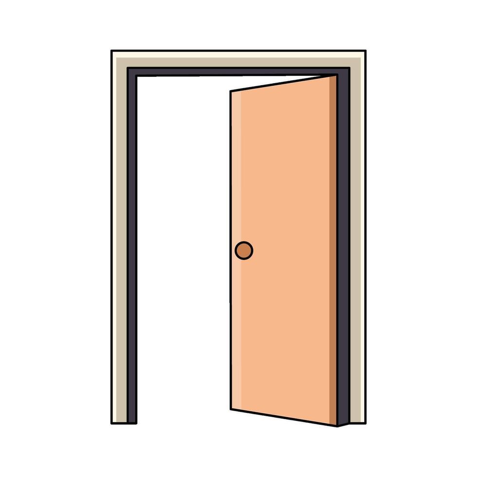 Open Door illustration vector