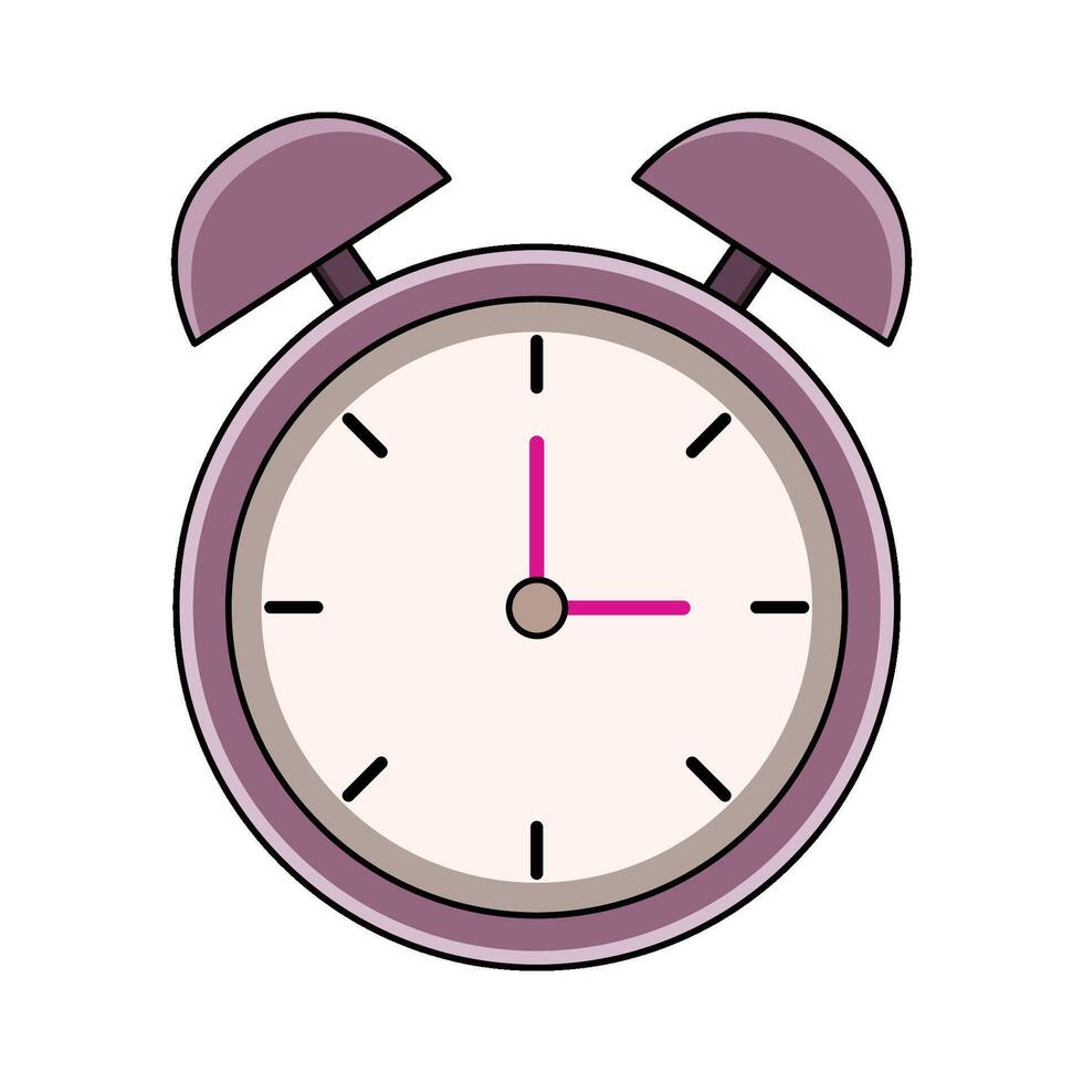 illustration of Simple Clock Time vector