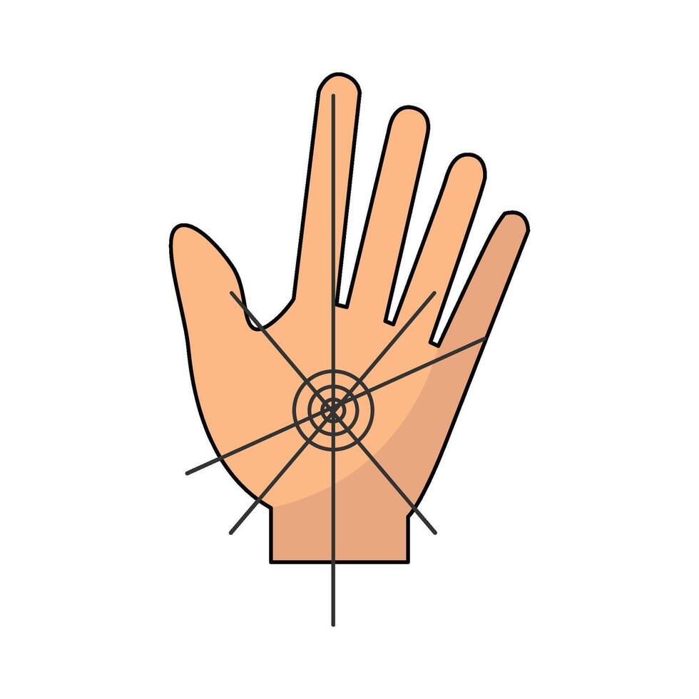 illustration of Hand Geometry vector