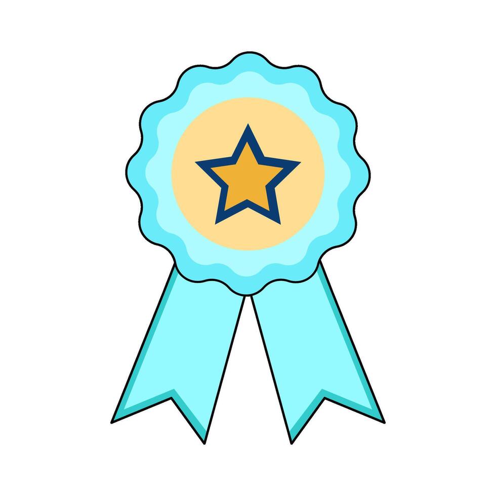illustration of Ribbon Medal vector
