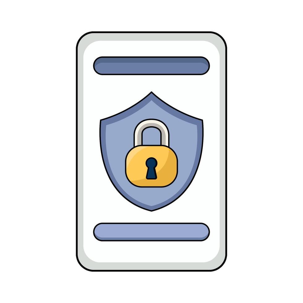 illustration of security protection vector